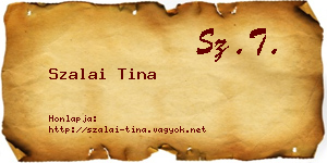 Szalai Tina névjegykártya